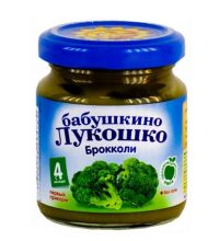 Детское пюре Бабушкино Лукошко капуста брокколи с 4 мес. 100 г