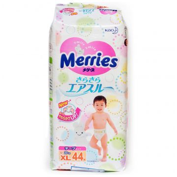 Подгузники Merries размер XL (12-20 кг) 44 шт