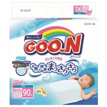 Подгузники Goo.N NB (до 5 кг) 90 шт