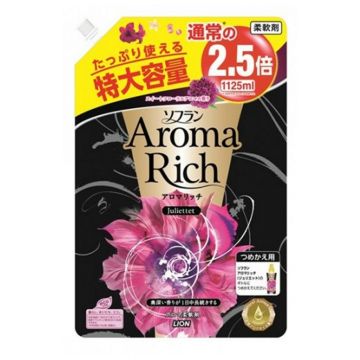 Кондиционер для белья LION Aroma Rich Juliette с ароматом ванили и жасмина, запасной блок, 1210 мл