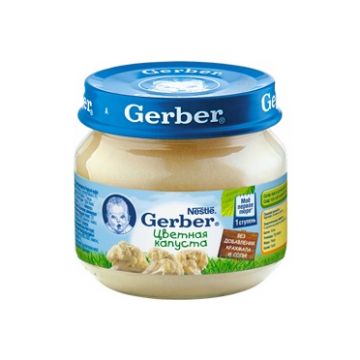 Детское пюре Gerber цветная капуста 1 ступень 80 г