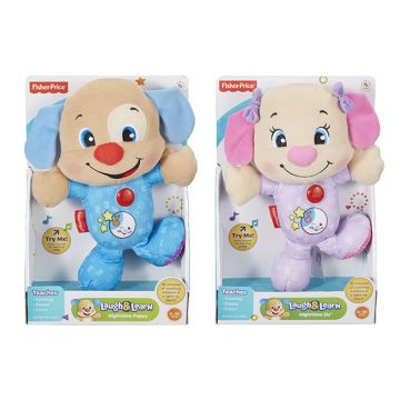 Игрушка развивающая Fisher Price Смейся и Учись Ученый щенок и сестричка для сна BMC63