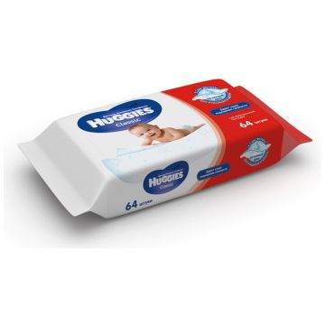 Салфетки детские влажные Huggies Classic 64 шт