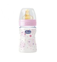 Бутылочка Chicco Well-Being Girl + соска латексная, с 0 мес, 150 мл