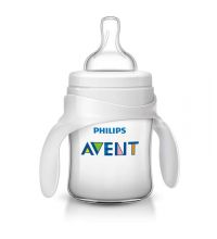 Бутылочка для кормления Avent Philips серия Classic+ из полипропилена с ручками (125 мл 4 мес+) SCF625/02