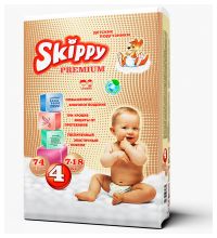 Подгузники Skippy Premium размер L (7-18 кг) 74 шт