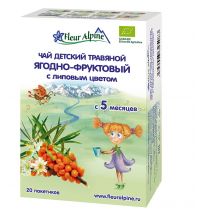 Fleur Alpine чай травяной Органик Ягодно-фруктовый c 5 мес. 30гр