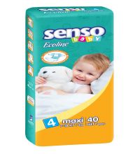 Подгузники Senso Baby Ecoline размер L (7-18 кг) 40 шт