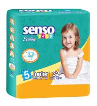 Подгузники Senso Baby Ecoline размер XL (11-25 кг) 32 шт