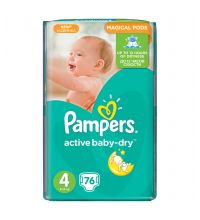 Pampers Подгузники Active Baby-Dry Maxi (8-14 кг) Джамбо Упаковка 76