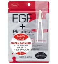 Маска Japan Gals с плацентой и коллагеном Facial Essense Mask 7 шт