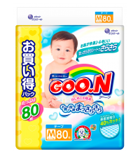 Подгузники Goo.N размер M (6-11 кг) 80 шт