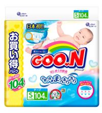 Подгузники Goo.N размер S (4-8 кг) 104 шт