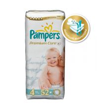 Подгузники Pampers Premium Care Maxi (7-14 кг) экономичная упаковка 52 шт