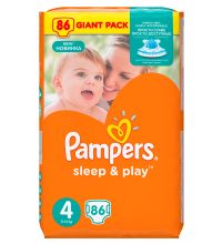 Подгузники Pampers Sleep & Play 8-14 кг 4 размер 86 шт