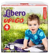 Трусики Libero up&go гига макси (7-11кг) 74 шт