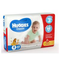 Подгузники Huggies Classic 4 (7-18 кг) мега 68 шт