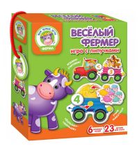 VT1310-01 Игра с липучками "Веселый фермер"