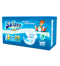 Подгузники Skippy Super Econom размер 3 (4-9 кг), 20 шт