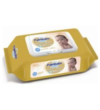 Влажные салфетки PalmBaby с экстрактом ромашки, с клапаном, 80 шт