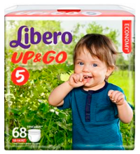 Трусики Libero up&go гига макси плюс (10-14кг) 68 шт