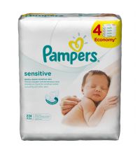 Салфетки детские увлажненные Pampers Sensitive 224 шт