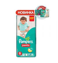 Трусики Pampers Pants 6 размер 16+ кг 44 шт