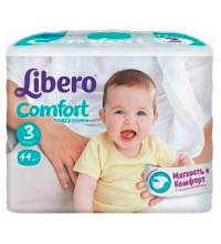 Подгузники Libero comfort размер M (4-9 кг) 44 шт