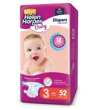 Подгузники Helen Harper Baby размер 3 Midi (4-9 кг) 52 шт