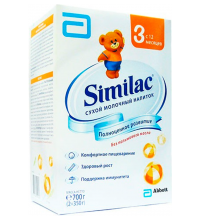 Молочная смесь Similac 3 сухая с 12 мес. 700 г (карт. пачка)