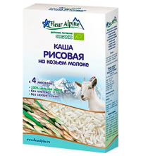 Каша Fleur Alpine рисовая на козьем молоке Organic с 4 мес. 200 г