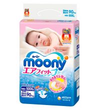 Подгузники Moony размер NB (до 5 кг) 90 шт