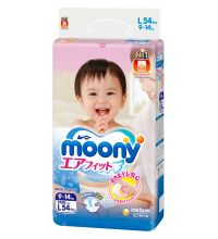 Подгузники Moony L (9-14 кг) 54 шт