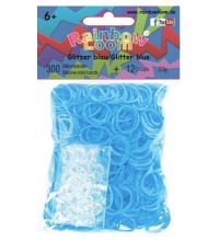 Резинки силиконовые Rainbow loom Блестящий Голубой B0365