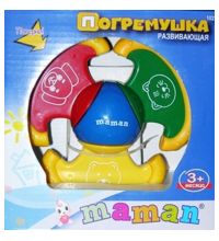 Игрушка-погремушка Maman с подвижными прорезывателями 1022