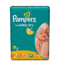 Подгузники Pampers New Baby Mini (3-6 кг) экономичная упаковка 72 шт