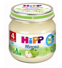 Детское пюре Hipp яблоко с 4 мес. 80 г