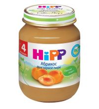 Десткое пюре Hipp абрикос. с 4 мес. 125 г