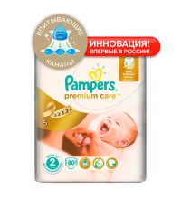 Подгузники Pampers Premium Care Mini (3-6 кг) Эконом Упаковка 80 шт