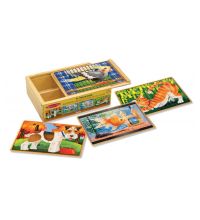 Деревянные пазл Melissa&Doug в коробке 