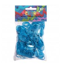 Резинки силиконовые Rainbow loom Металлик Голубой Metallic Blue B0297