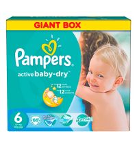 Подгузники Pampers Active Baby Extra Large (15+ кг) Джайнт Упаковка 66 шт