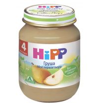 Десткое пюре Hipp груша. с 4-х мес. 125 г