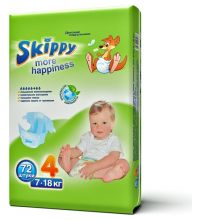 Подгузники Skippy More Happiness размер L (7-18 кг) 72 шт