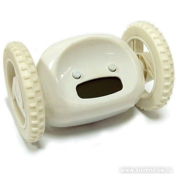 CBS001-003C20-93482 Убегающий будильник (белый)