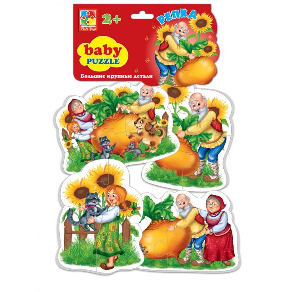 VT1106-34 Мягкие пазлы Baby puzzle Сказки "Репка"