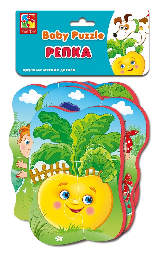 VT1106-63 Мягкие пазлы Baby puzzle Сказки "Репка" NEW