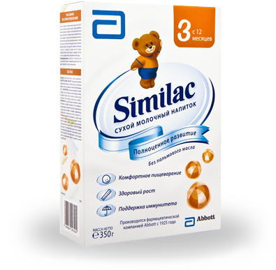 Молочная смесь Similac 3 с 12 мес. 350 г (карт. пачка)