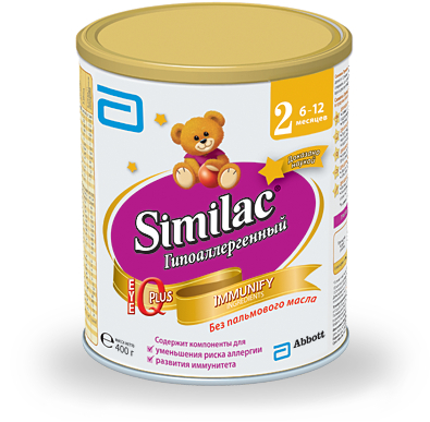 Молочная смесь Similac Гипоаллергенный 2 профилактическая 6-12 мес. 400 г