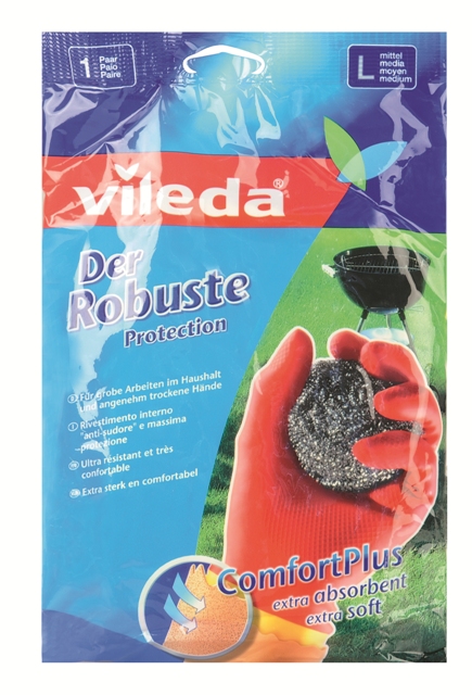 Перчатки для уборки Vileda особо прочные размер L 09519